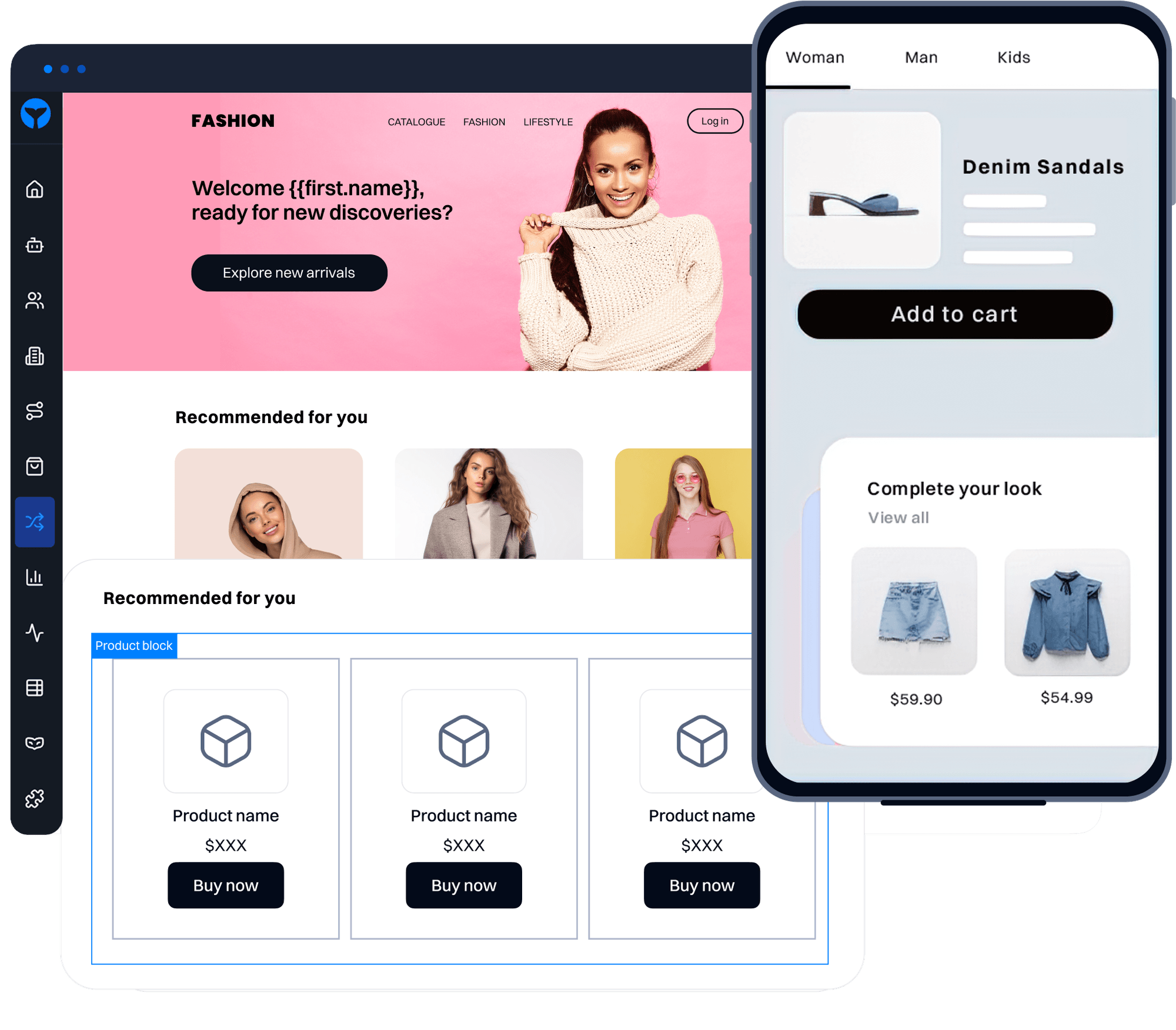 Activate recommendations across channels