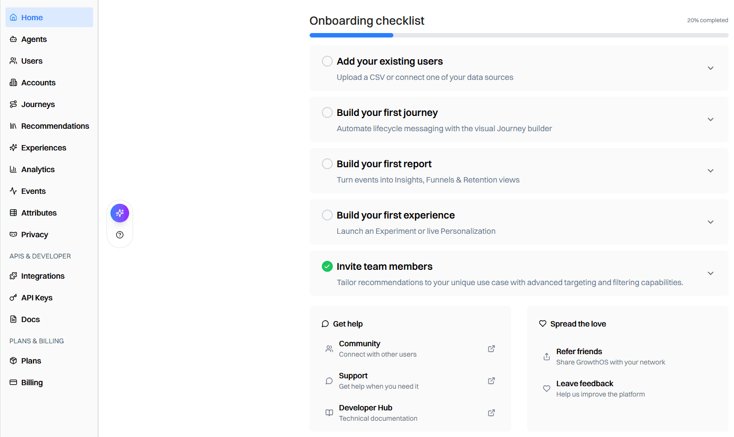 home onboarding checklist - august 5 2025 - Intempt documentation