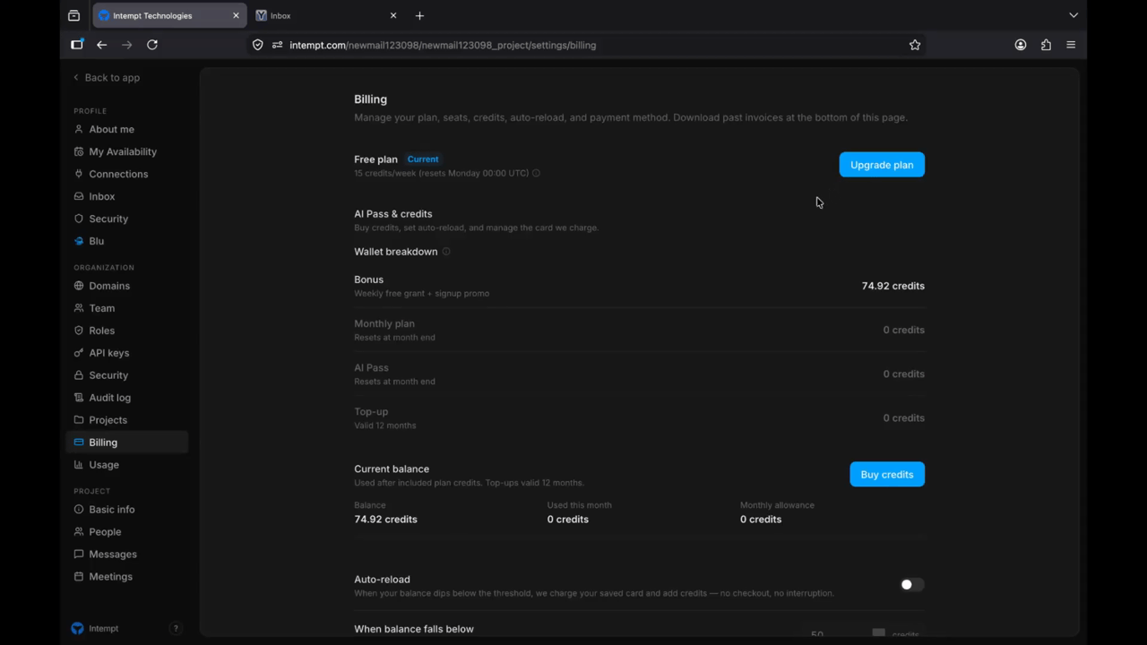 Self-serve plan and billing management