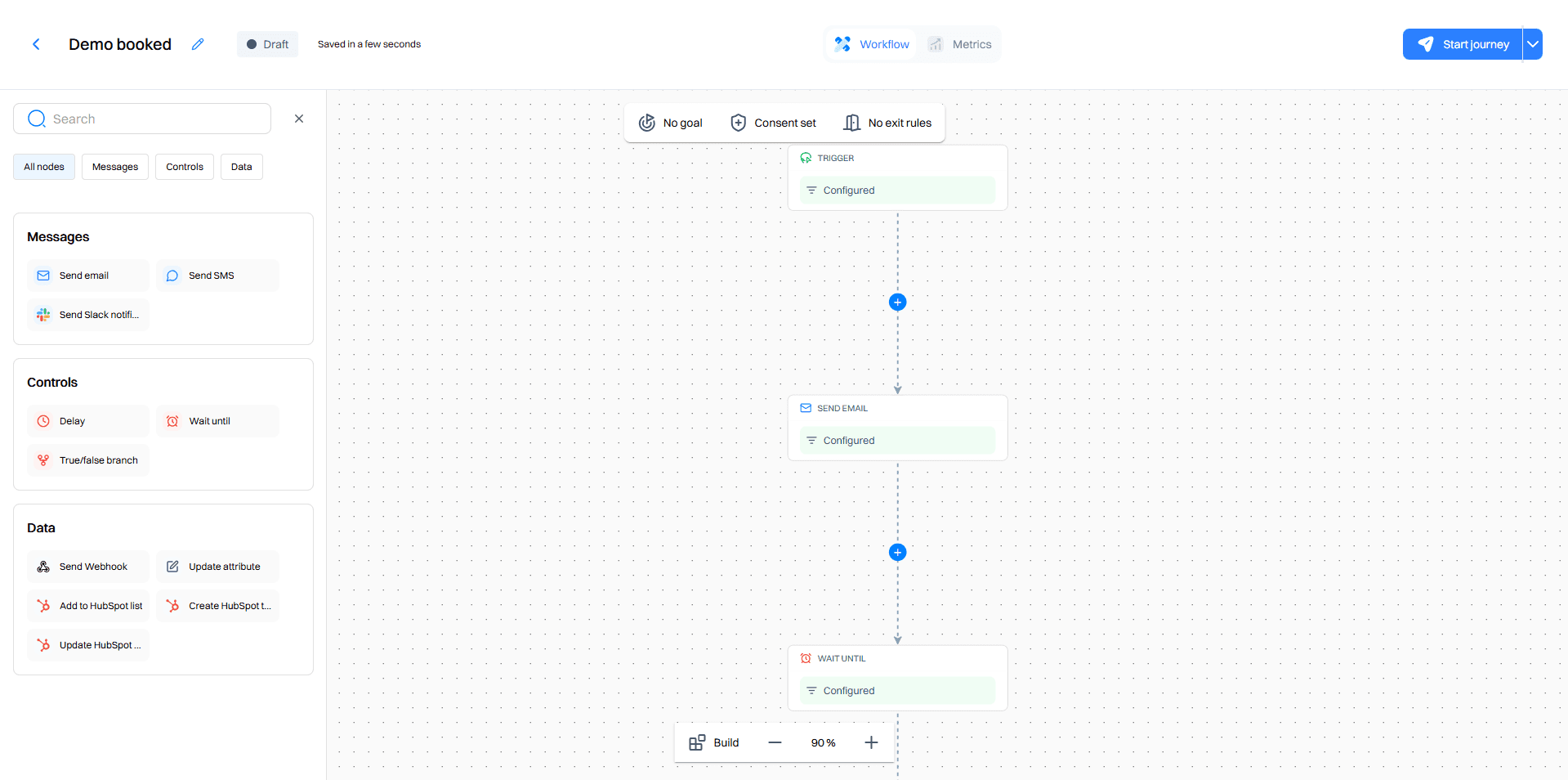 journey demo booked canvas - june 9 2025 - Intempt documentation