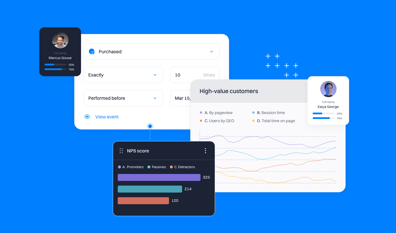 audience segmentation illustration - complete guide to audience segmentation - Intempt documentation