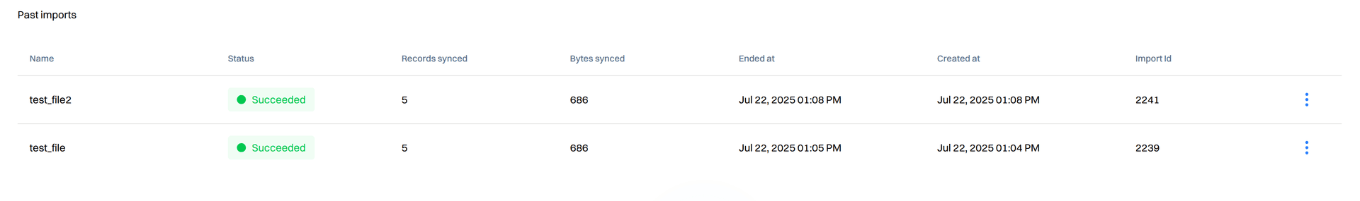 import past imports succeeded - data import - Intempt documentation