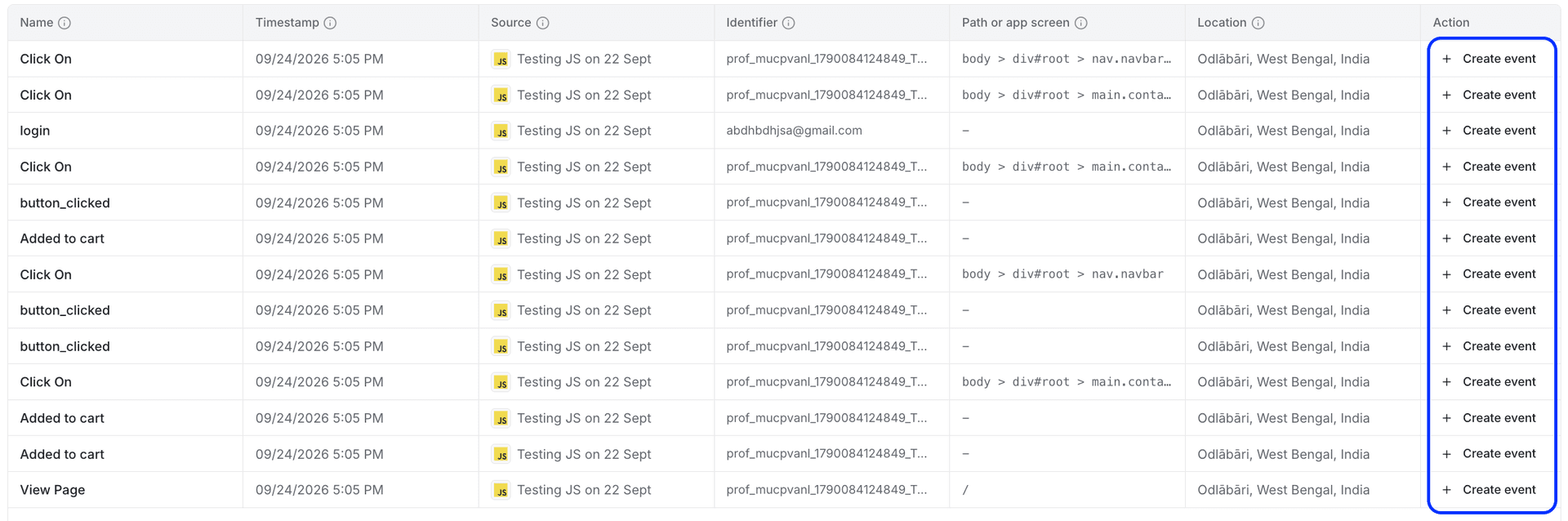 live data feed create event links 24 sept 2026 - live data feed - Intempt documentation