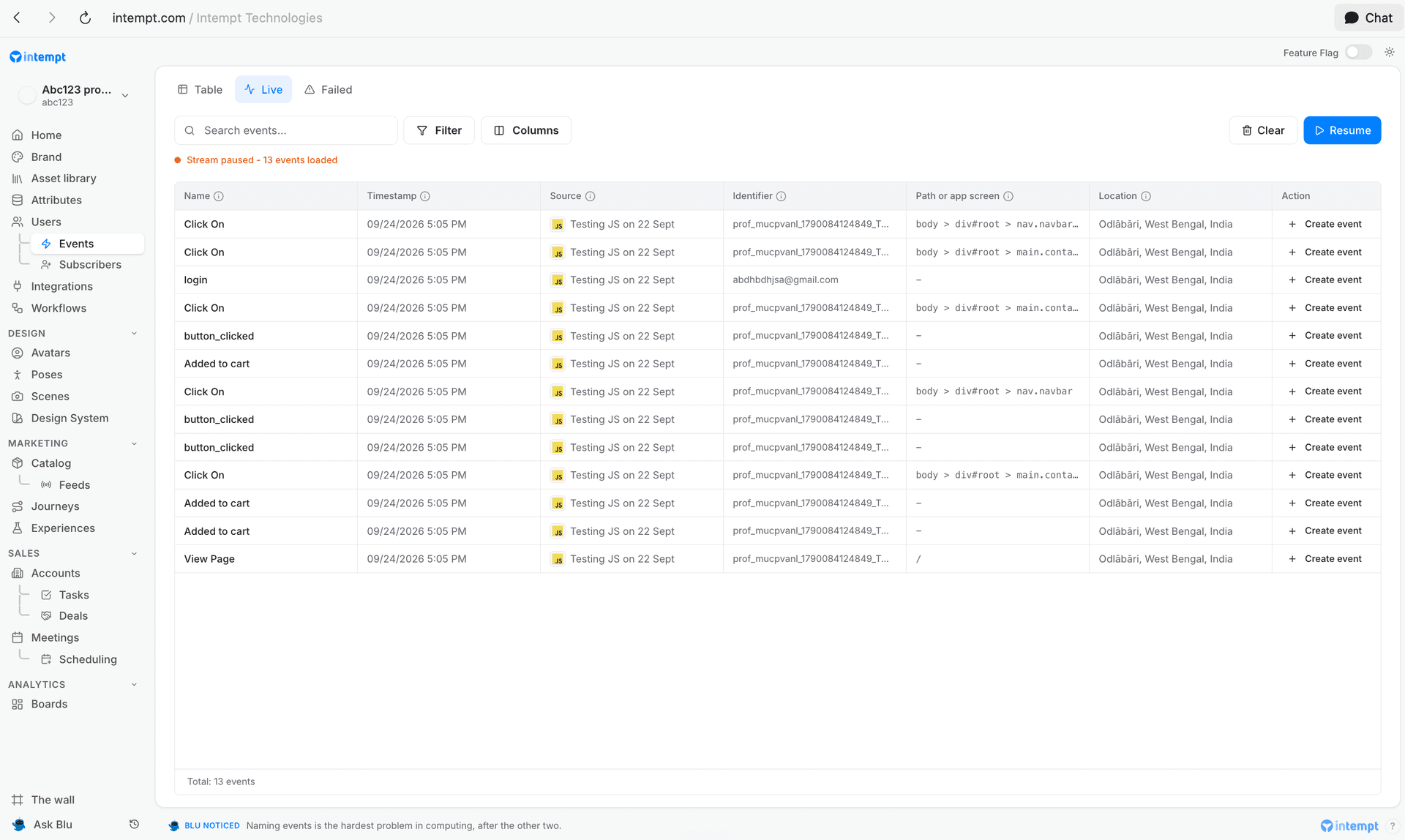 feed overview 24 sept 2026 - live data feed - Intempt documentation